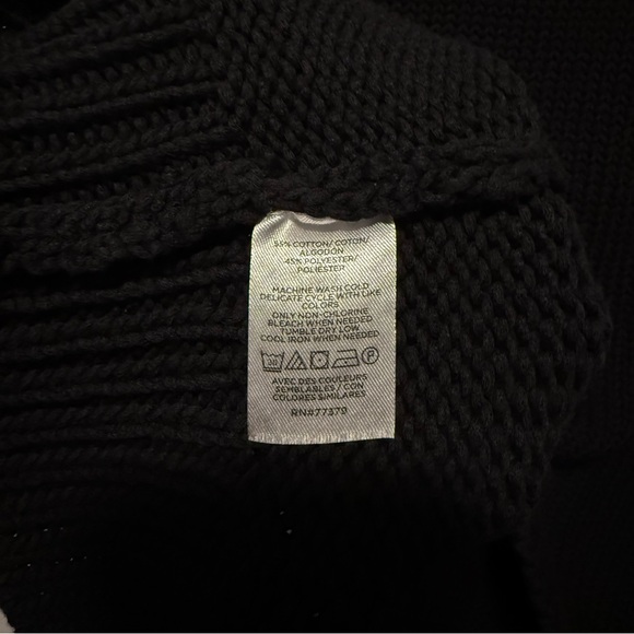 Ann Taylor Women's Black Textured Sweater Shell - Picture 4 of 4
